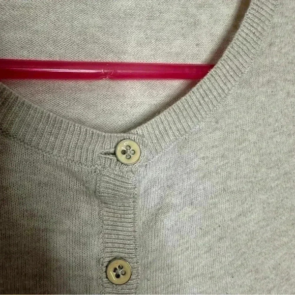 GAP Factory Cardigan 3/4 Sleeves Cream Size Extra  Small - Picture 5 of 15